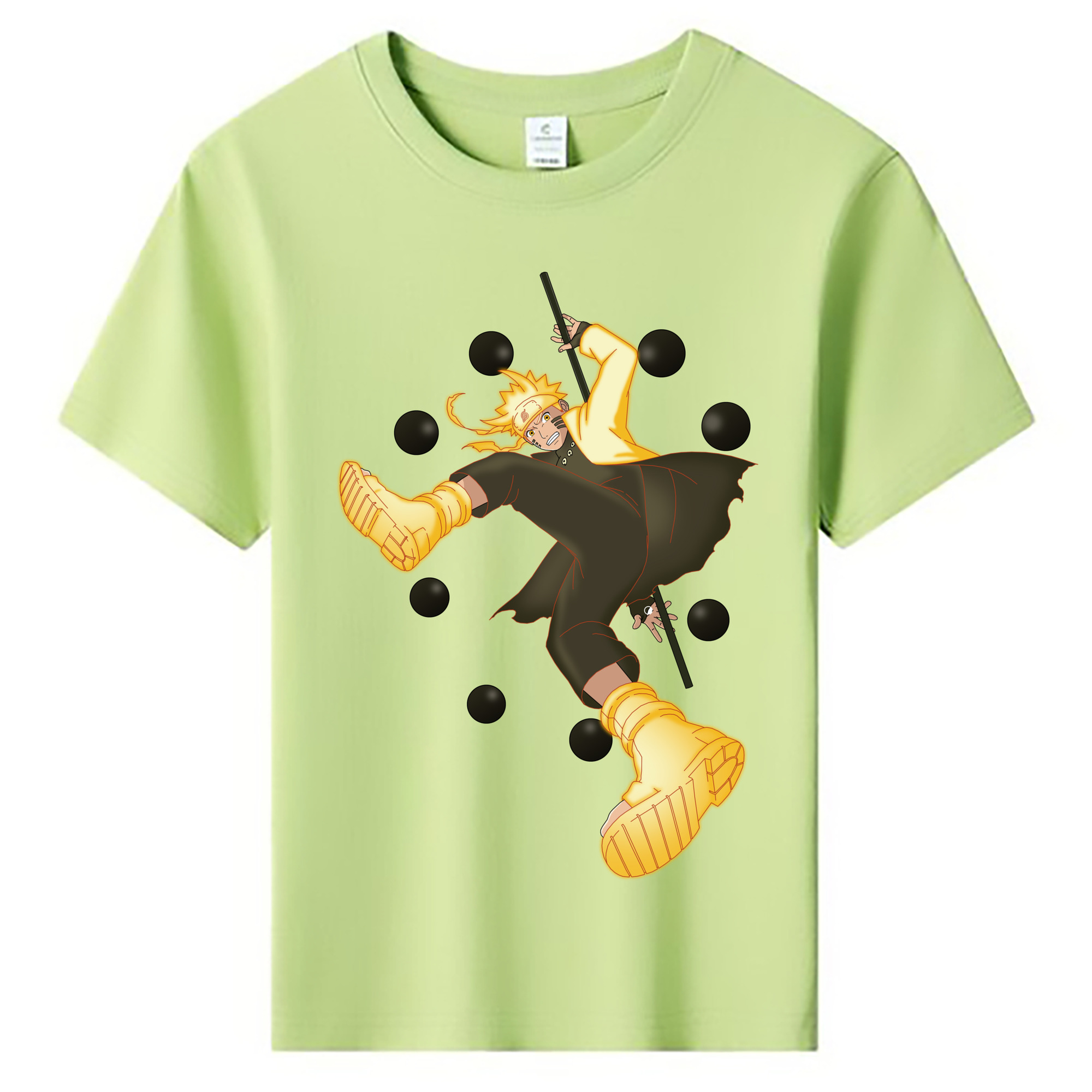 （画像用） NARUTO -ナルト- うずまき ナルト Uzumaki Naruto 綿100％キッズTシャツ（フロントプリント）